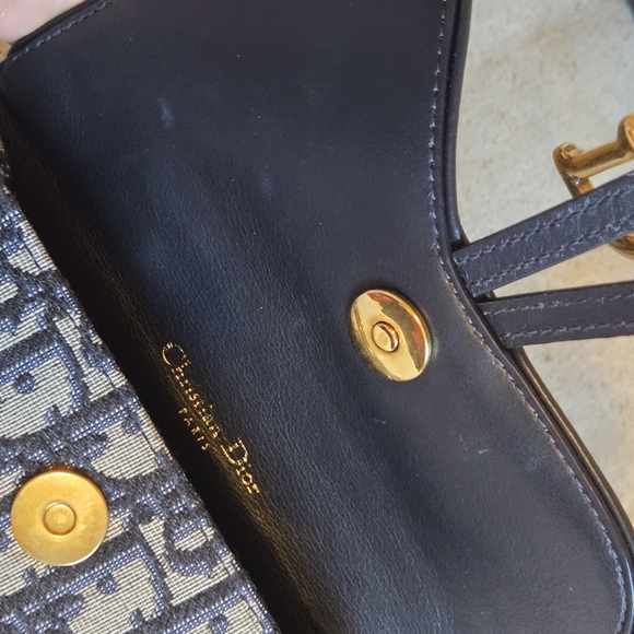 Dior Saddle Belt Pouch Blue Dior Oblique Jacquard - Picture 10 of 12